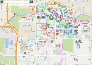 MSU walking map